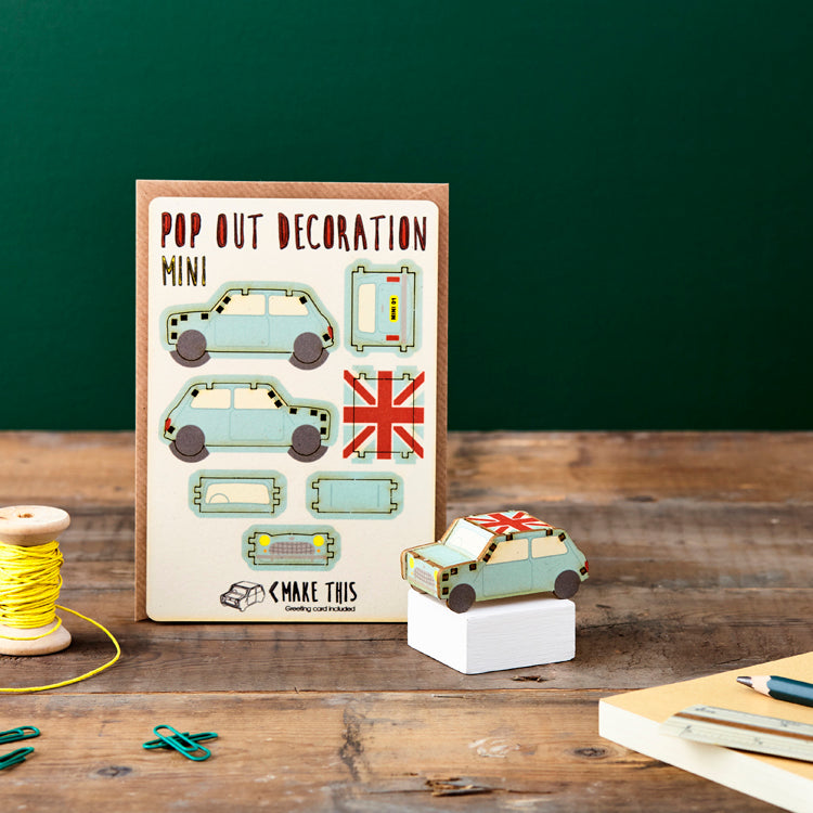 Pop Out Mini Car Greetings Card - ad&i