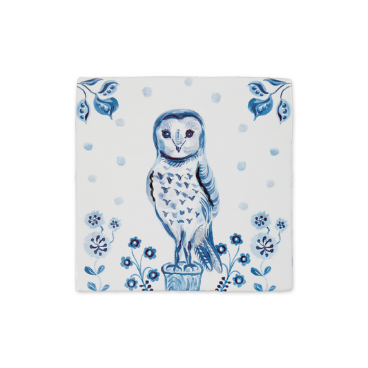 Le Hibou Ceramic Story Tile - ad&i