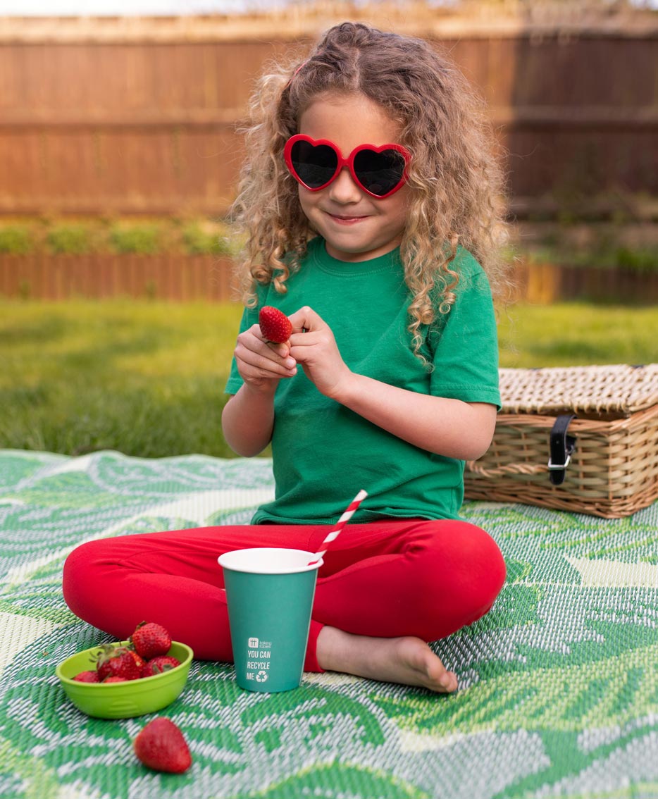 Tropical Palm Leaf Outdoor Rug - ad&i