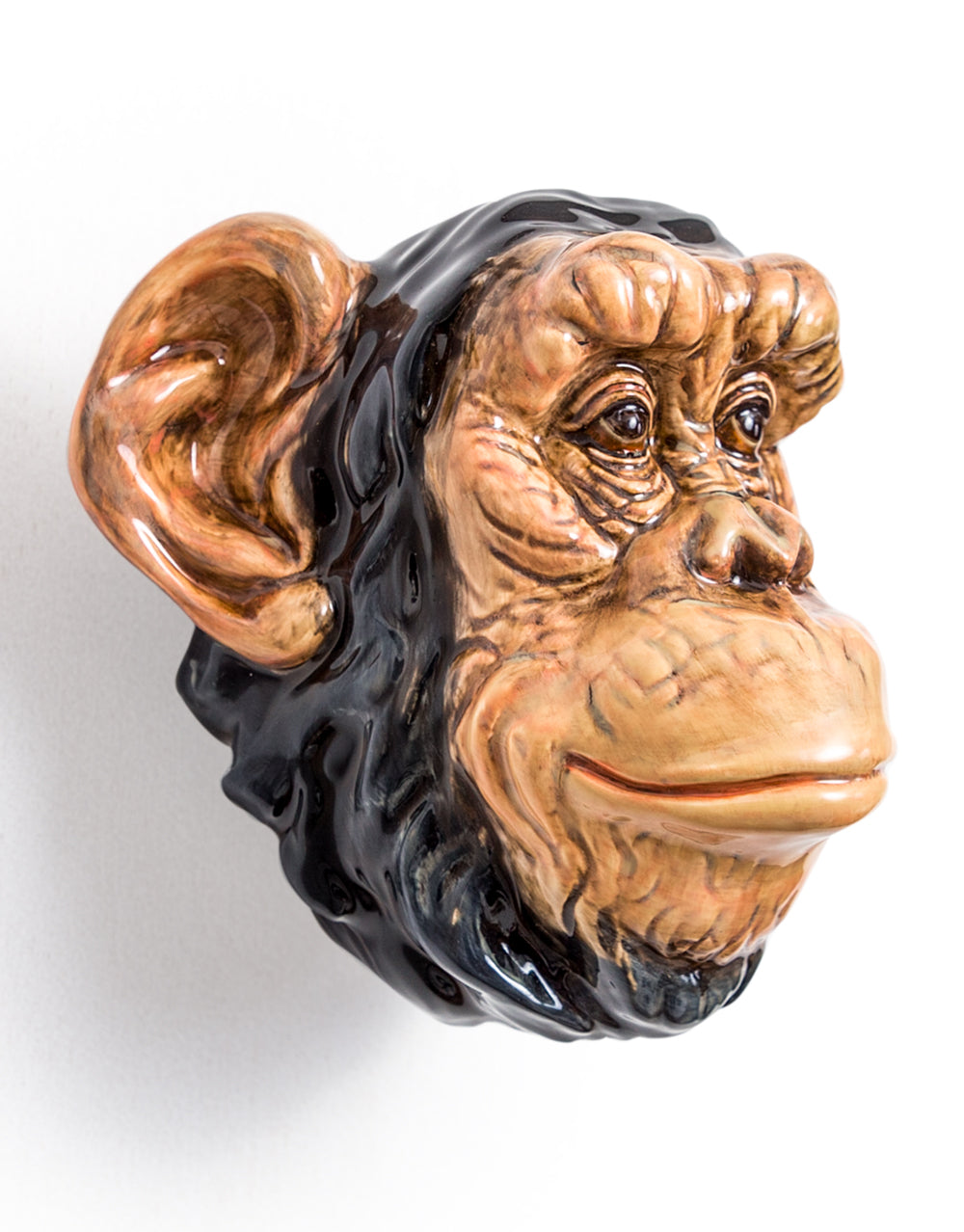 Ceramic Chimpanzee Head Wall Sconce Vase-ad&i