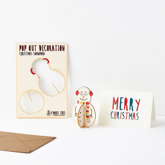 Pop Out Snowman Christmas Card - ad&i