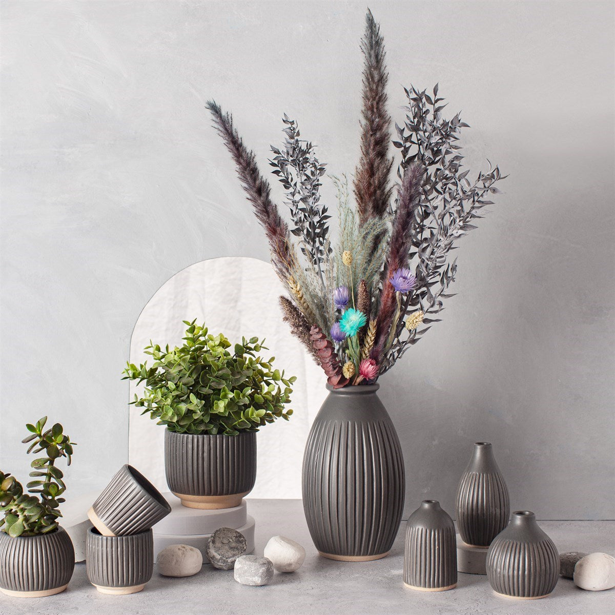 Grooved Textured Vase - ad&i