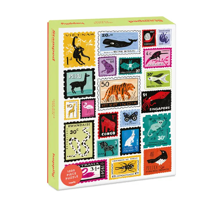 Animal Stamps 1000 Piece Puzzle - ad&i
