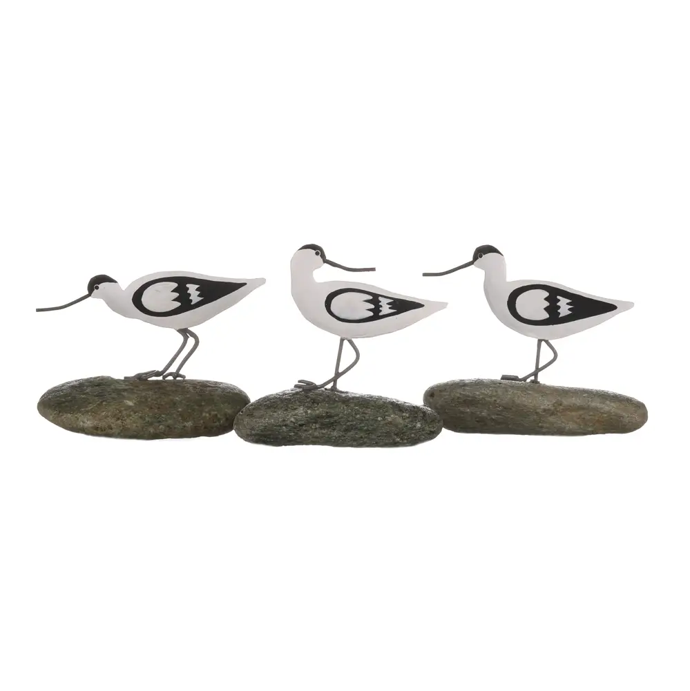 Avocet on a Pebble Decoration