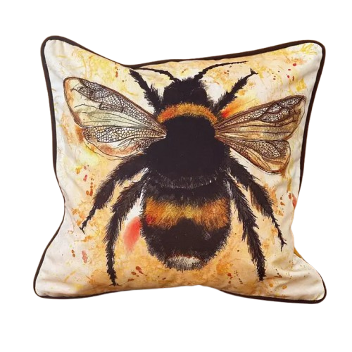 Bee Print Cushion
