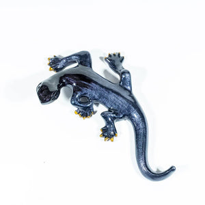 Brushed Black Gecko Ornaments - ad&i