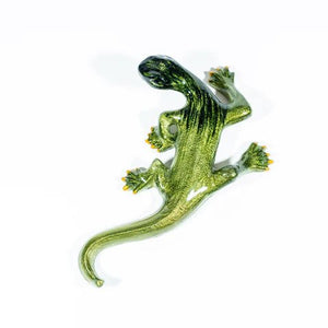Brushed Lime Gecko Ornaments - ad&i