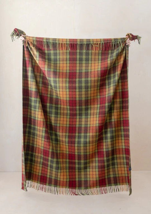 Buchanan Autumn Tartan Recycled Wool Blanket