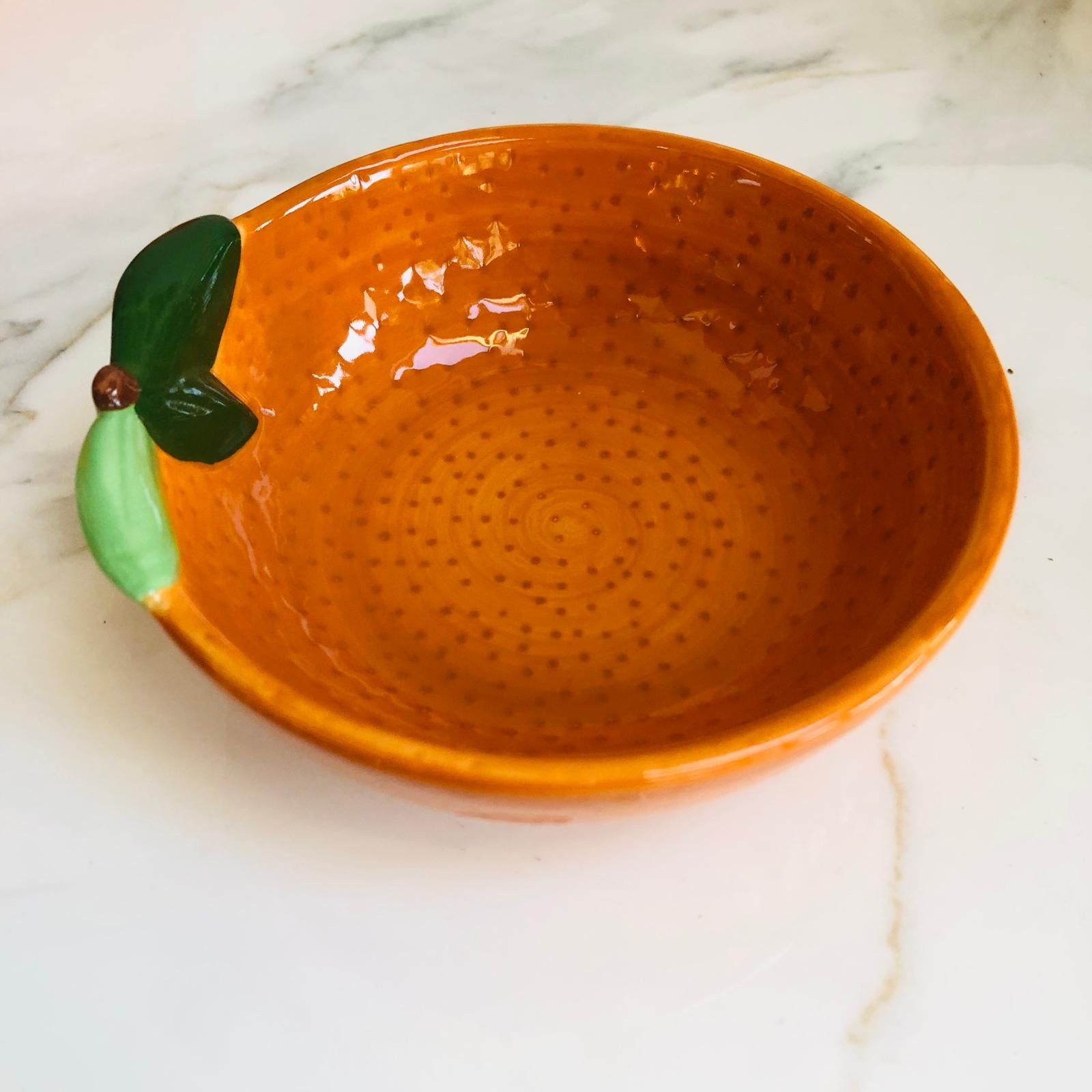 Ceramic Orange Storage Bowl - ad&i