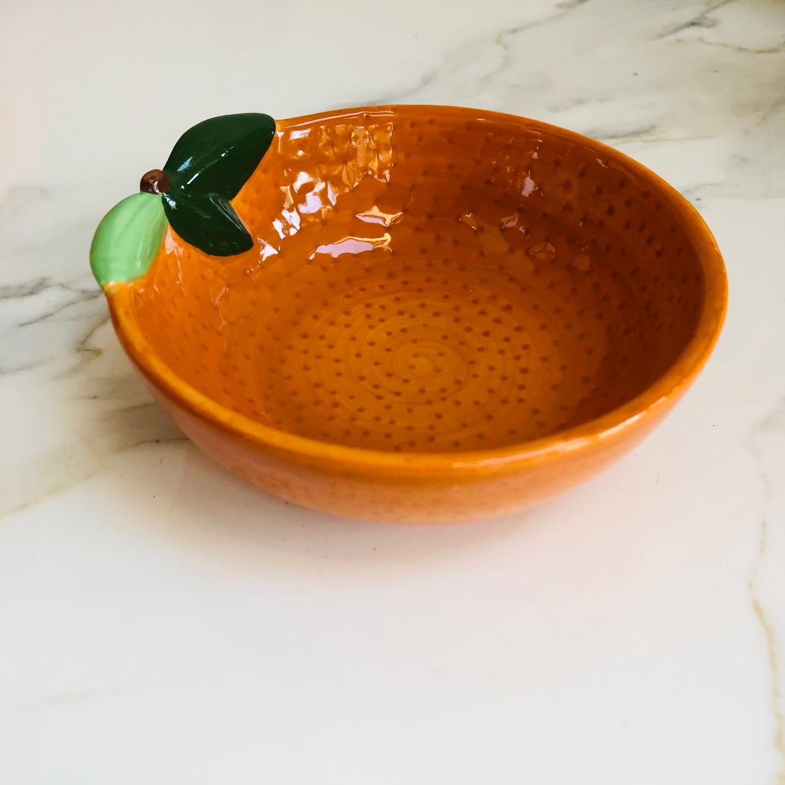 Ceramic Orange Storage Bowl - ad&i