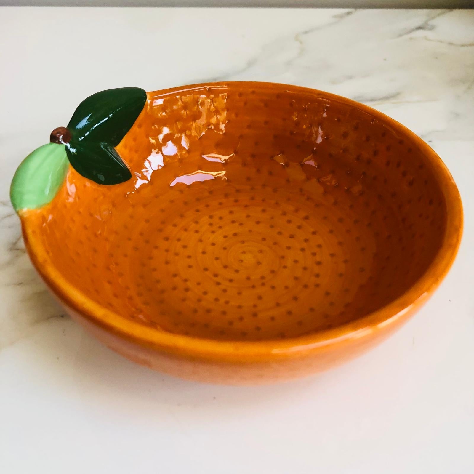 Ceramic Orange Storage Bowl - ad&i