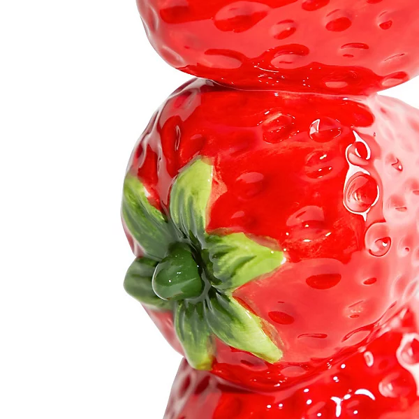 Strawberry Stack Ceramic Stem Vase