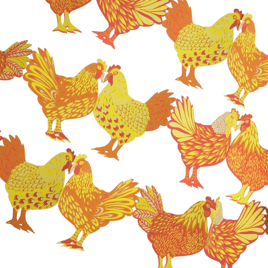 Chickens Concertina Garland