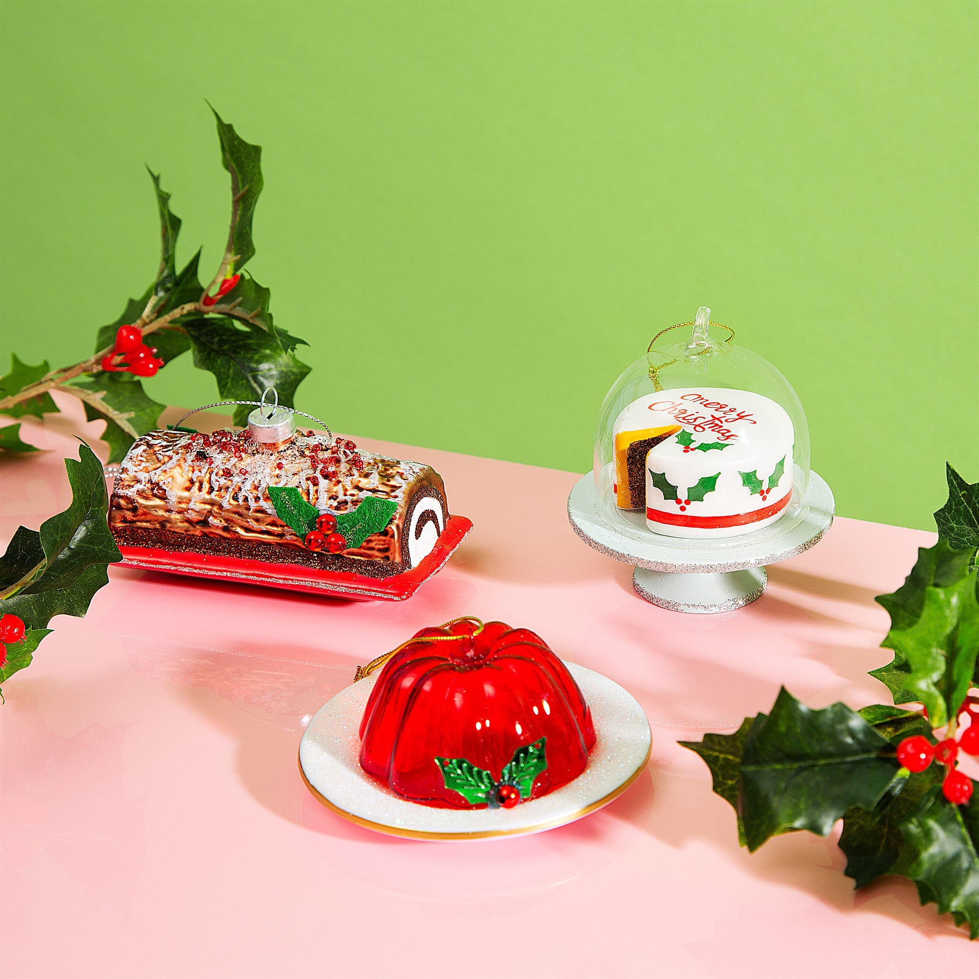 Chocolate Yule Log Christmas Tree Bauble - ad&i