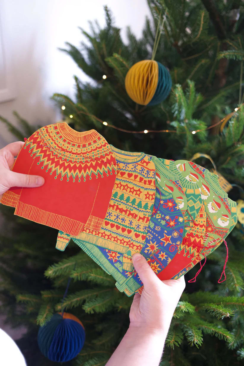 Christmas Jumpers Sewn Garland - ad&i