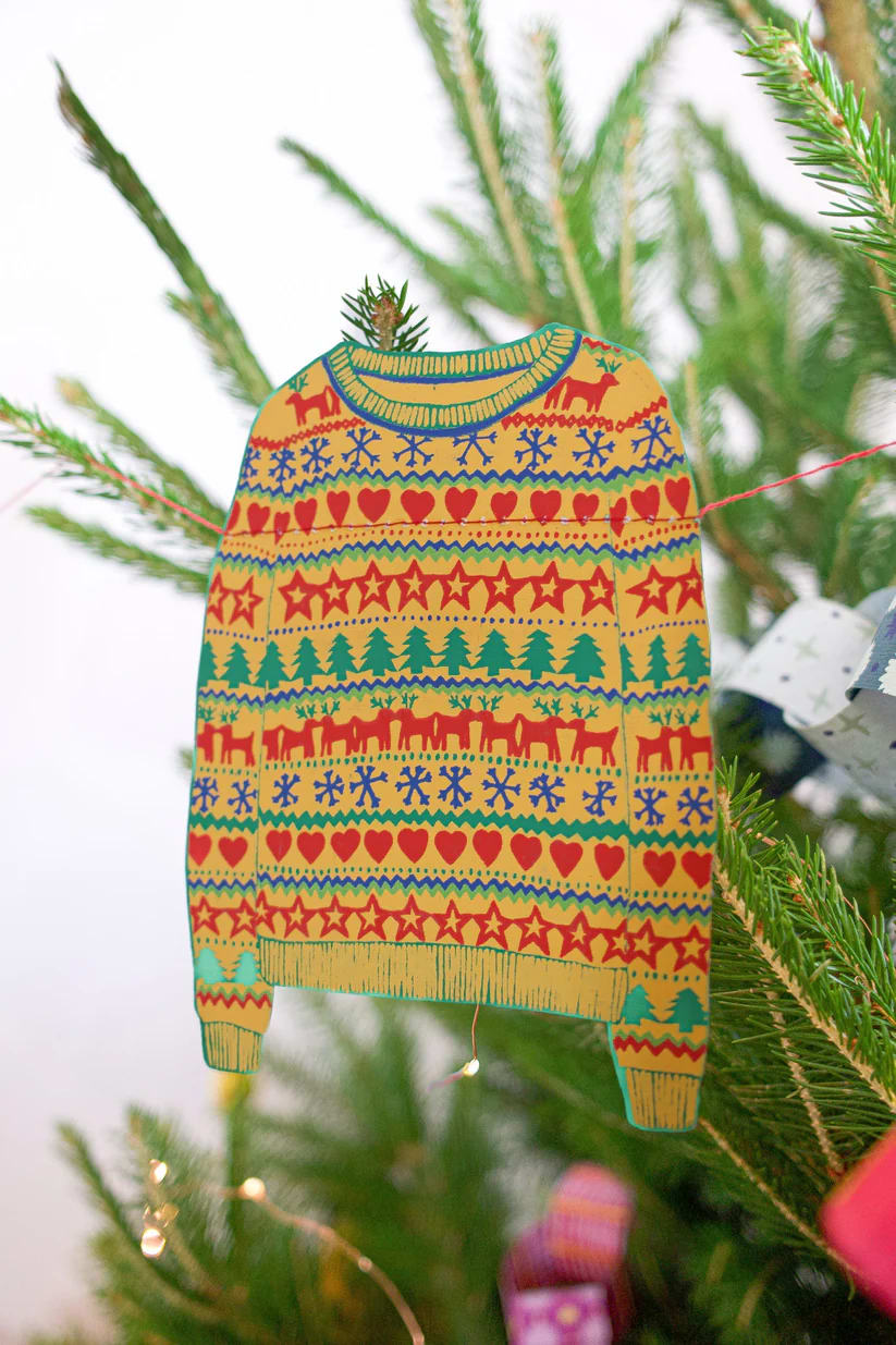Christmas Jumpers Sewn Garland - ad&i