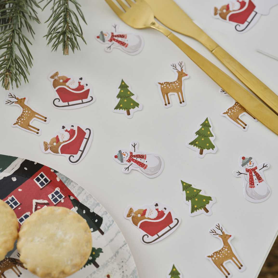 Christmas Paper Table Confetti - ad&i