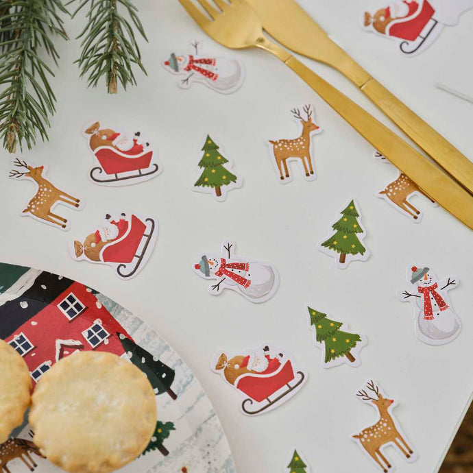 Christmas Paper Table Confetti - ad&i