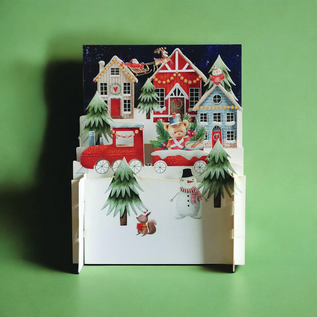 Christmas Train 3D Pop Up Card