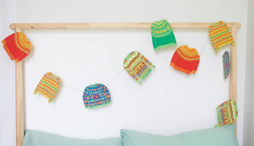 Christmas Jumpers Sewn Garland - ad&i