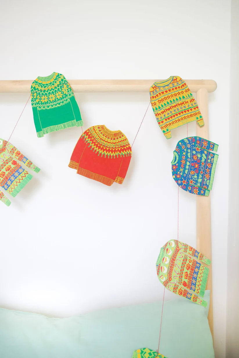 Christmas Jumpers Sewn Garland - ad&i