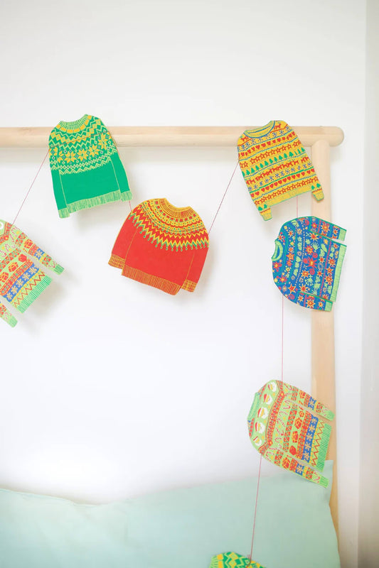 Christmas Jumpers Sewn Garland - ad&i