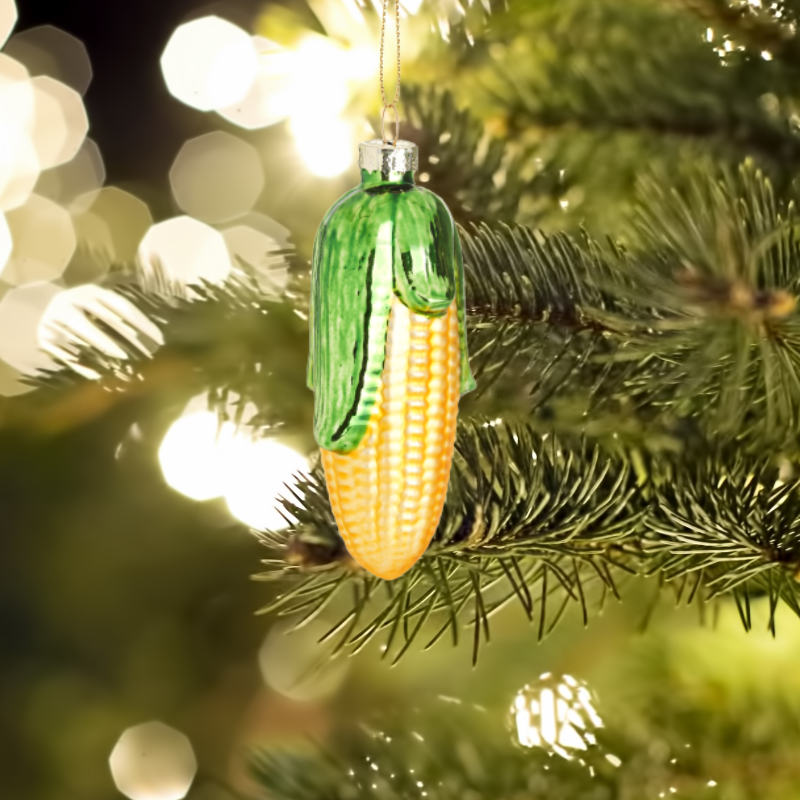 Corn on the Cob Shaped Christmas Tree Bauble - ad&i