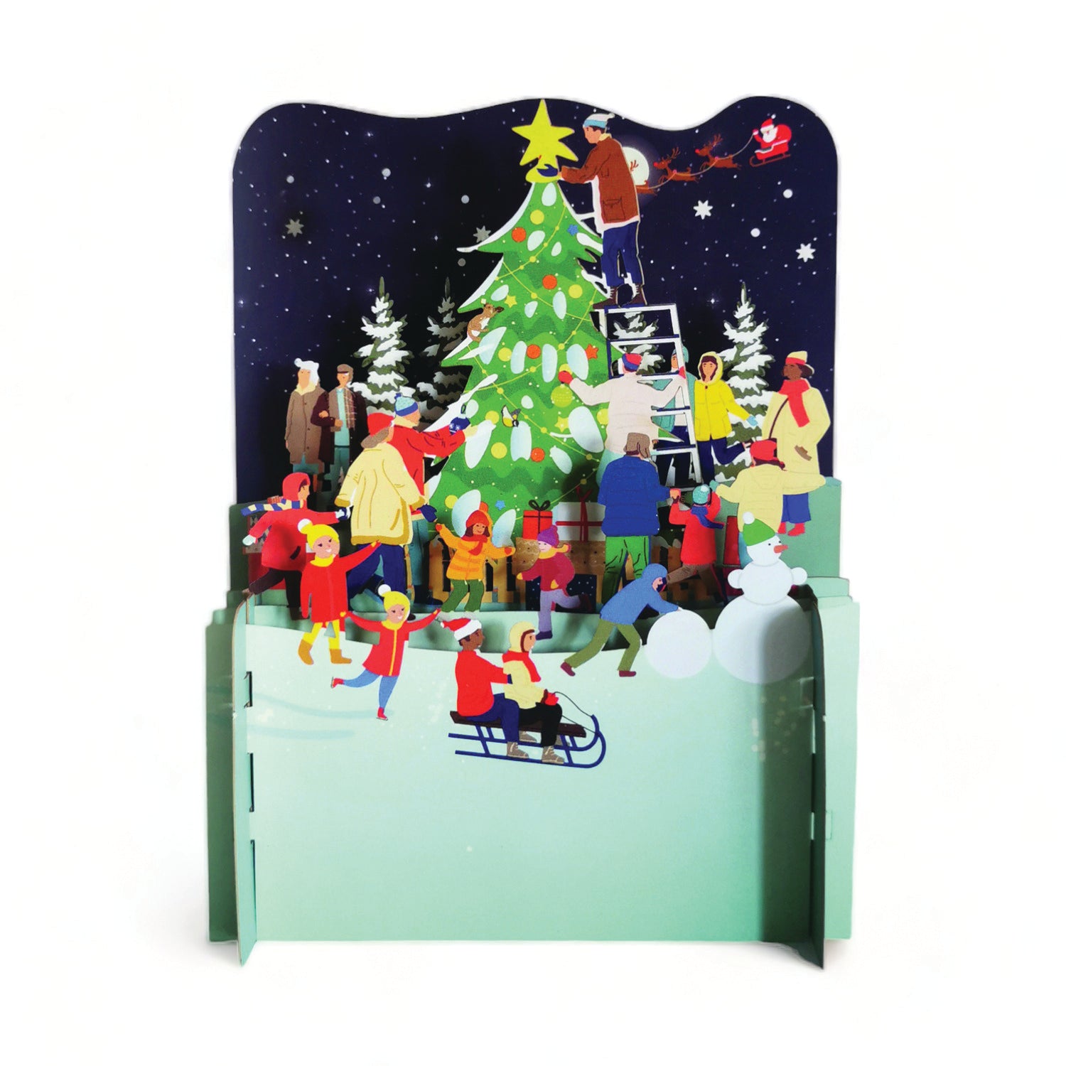 Deck The Halls 3D Pop Up Card - ad&i