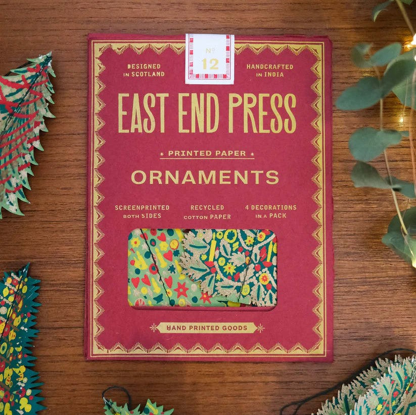 Decorated Trees Paper Ornaments - ad&i