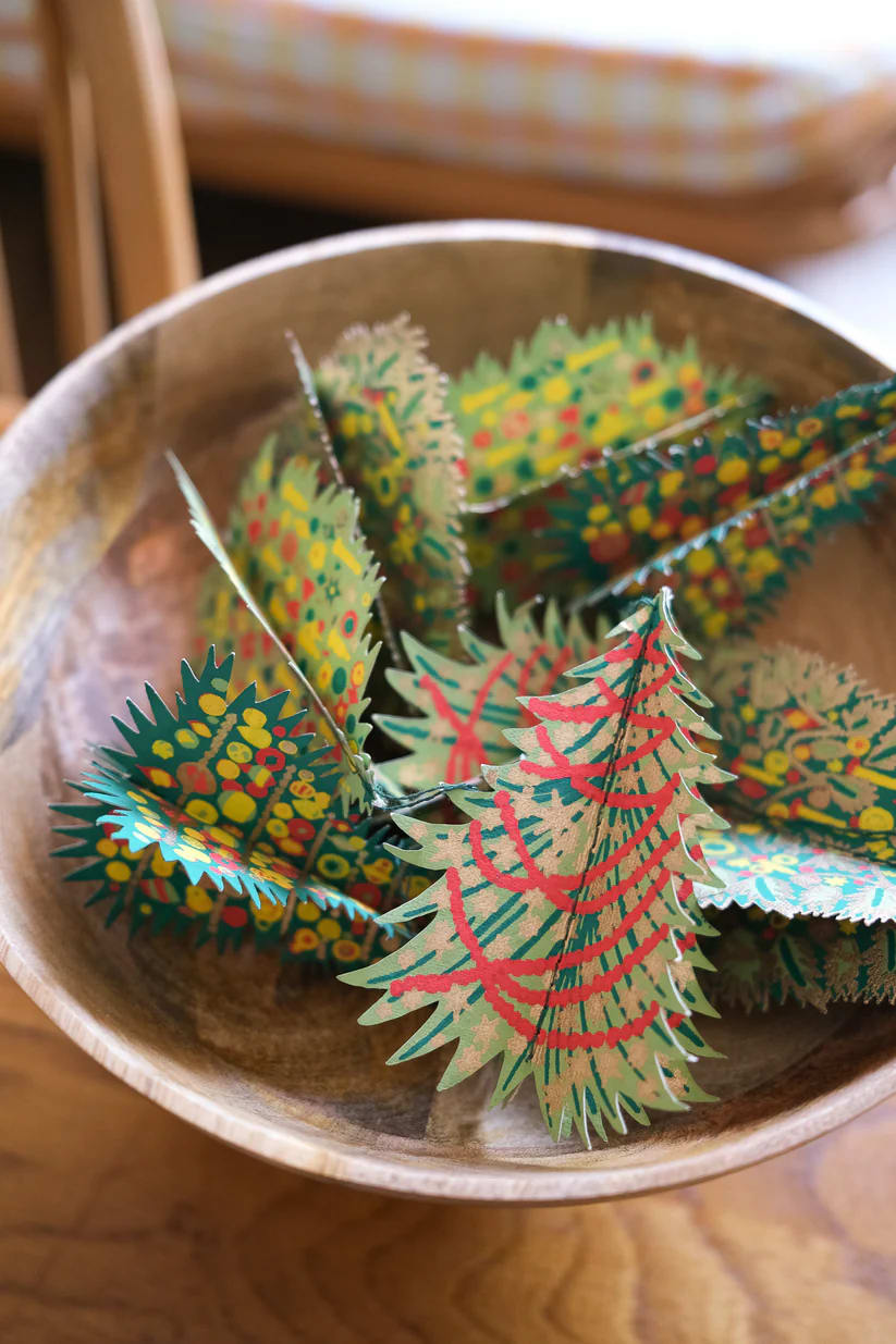 Decorated Trees Paper Ornaments - ad&i