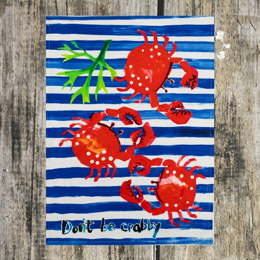 Don't be Crabby Tea Towel