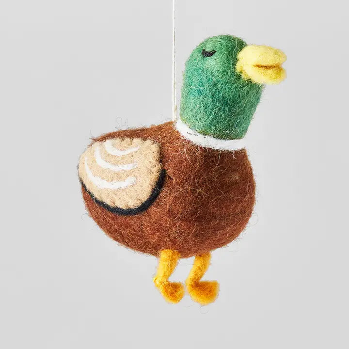 Duck Hanging Felt Ornament