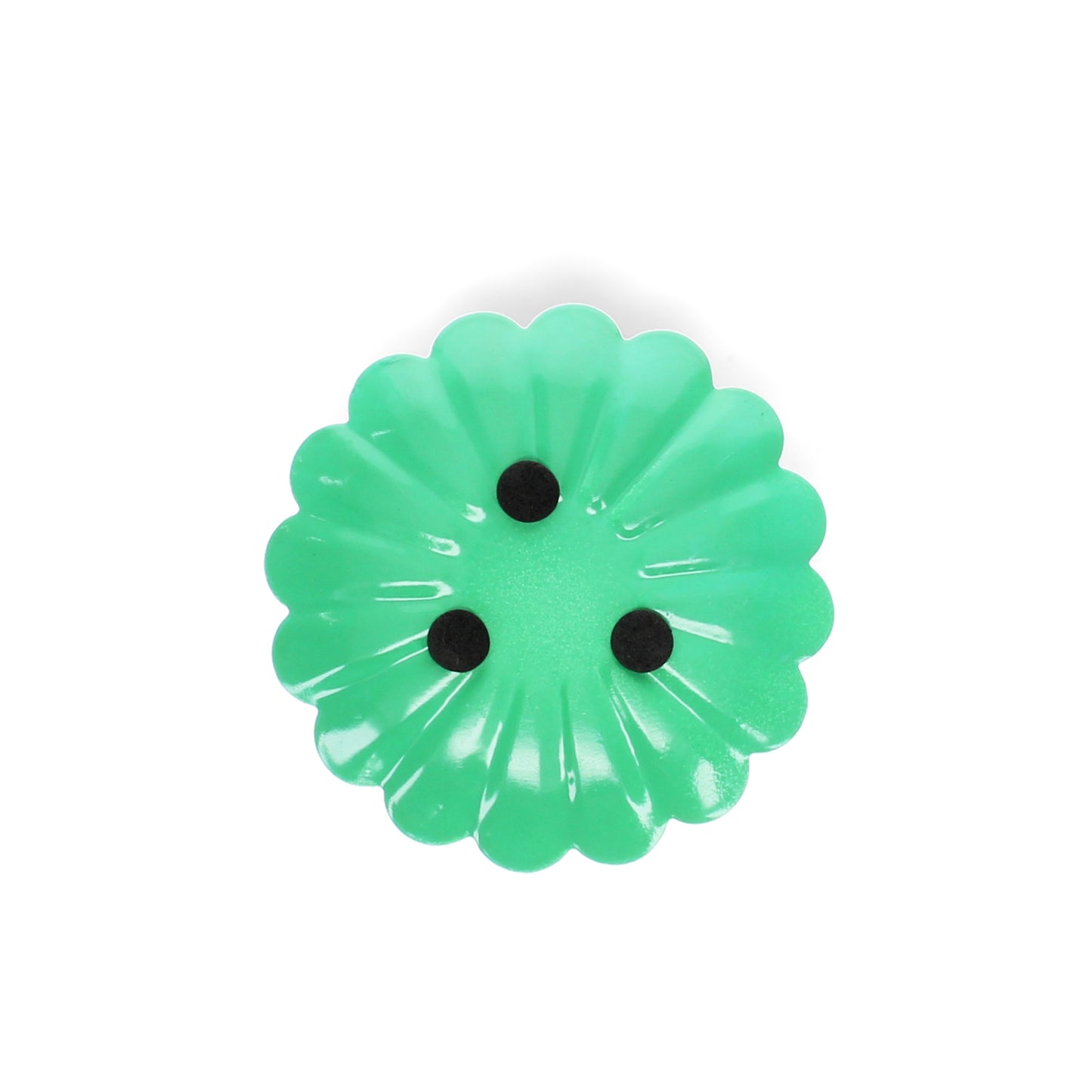 Enamel Flat Flower Candle Holder - Green - ad&i