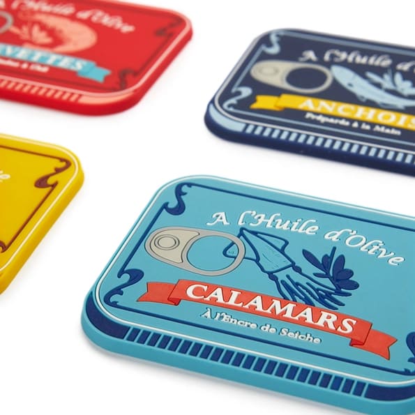 Fish Tin Coasters - Set of Four - ad&i