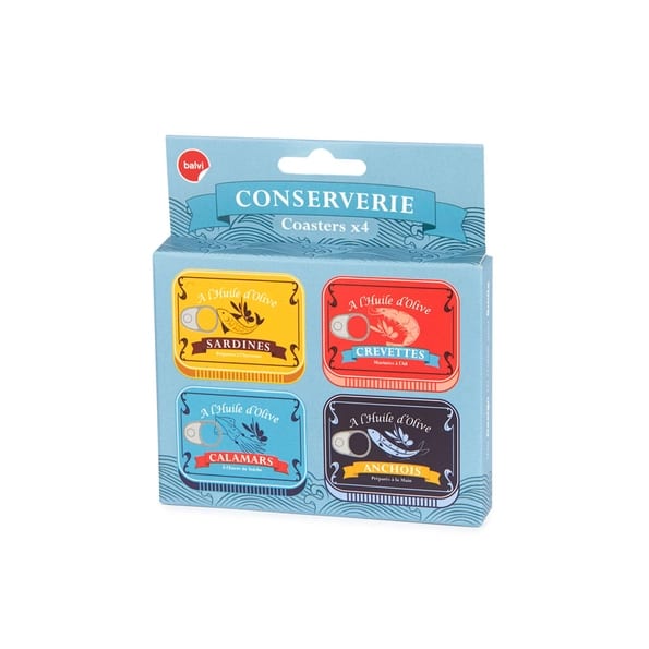 Fish Tin Coasters - Set of Four - ad&i