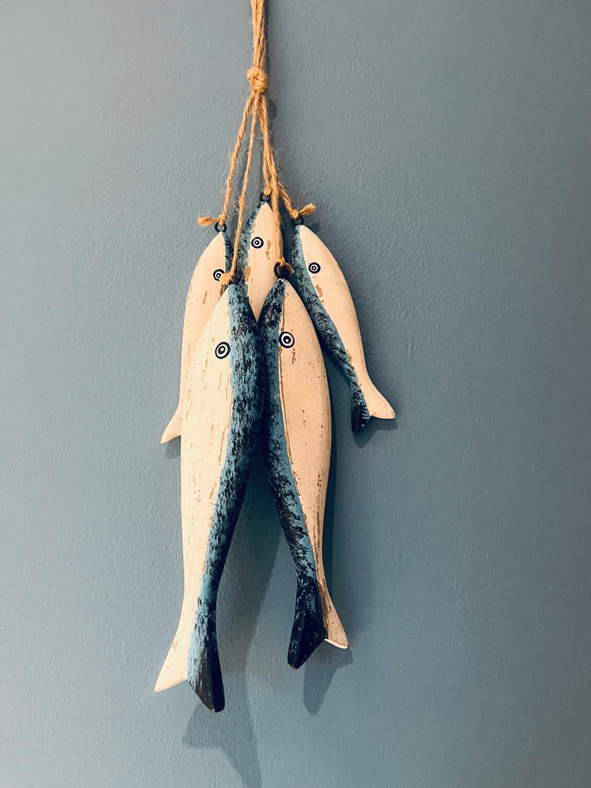 Five Fish Hanging on a Rope Decoration - ad&i