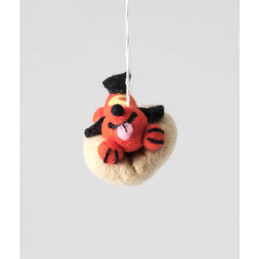 Frank, Hotdog Dog Hanging Felt Ornament