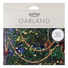 Load image into Gallery viewer, Gold Wooden Beaded Garland - ad&amp;i