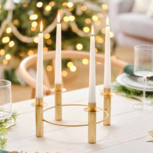 Load image into Gallery viewer, Gold Candle Centrepiece - ad&amp;i