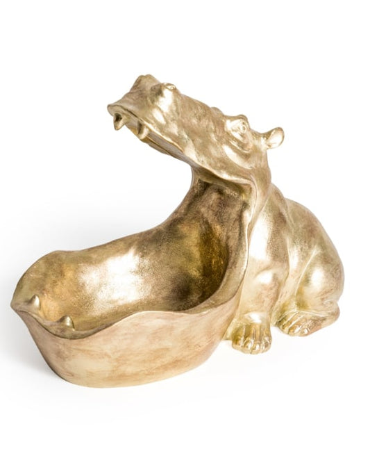 Gold Hungry Hippo Storage Bowl - ad&i