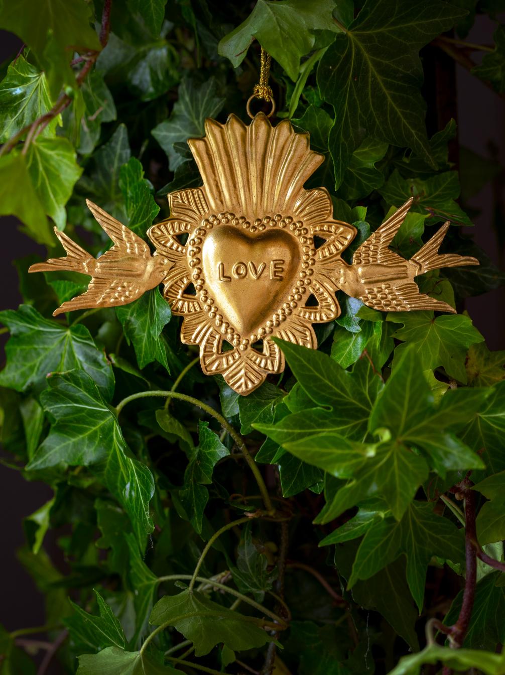 Gold Love Birds Milagro Decoration - ad&i