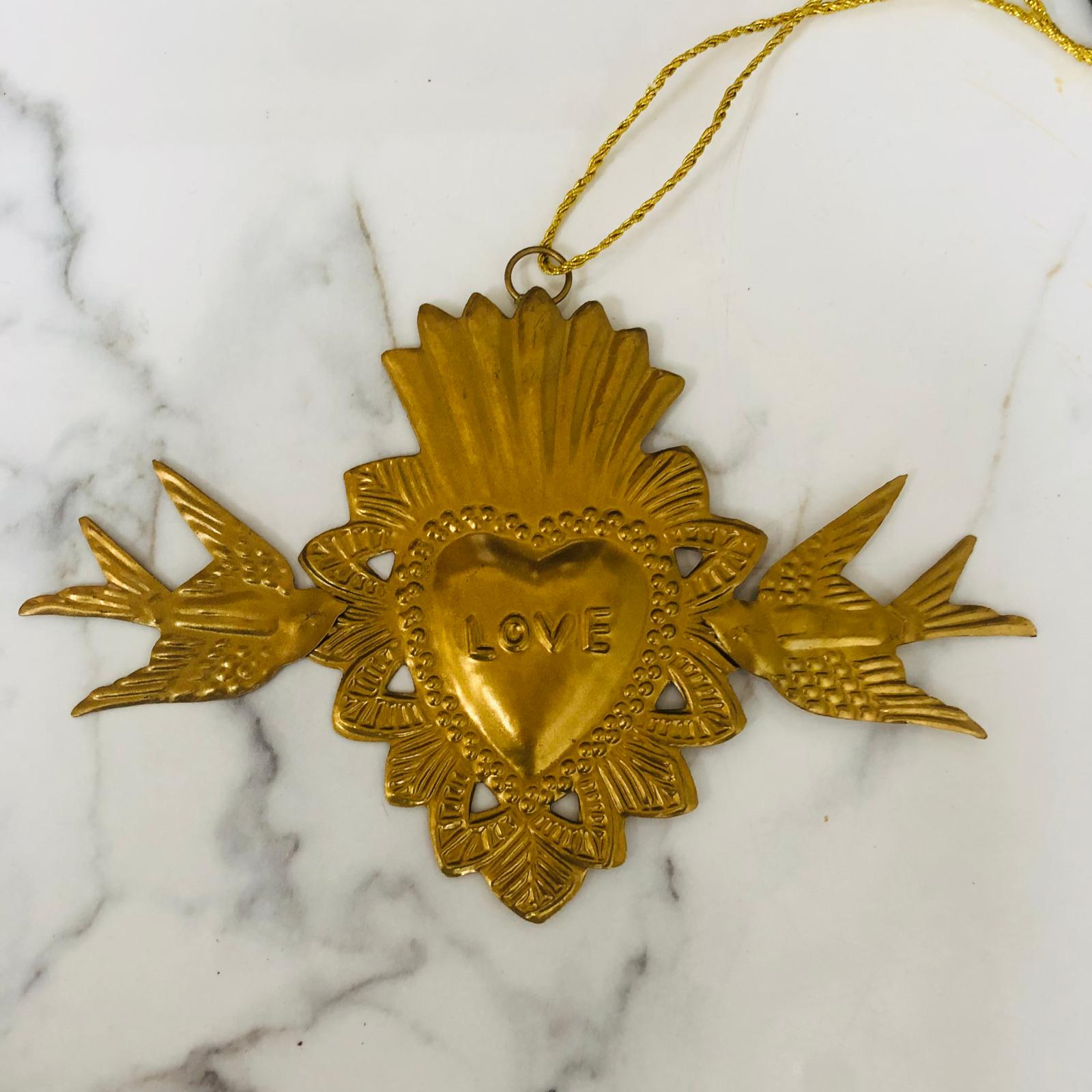 Gold Love Birds Milagro Decoration - ad&i