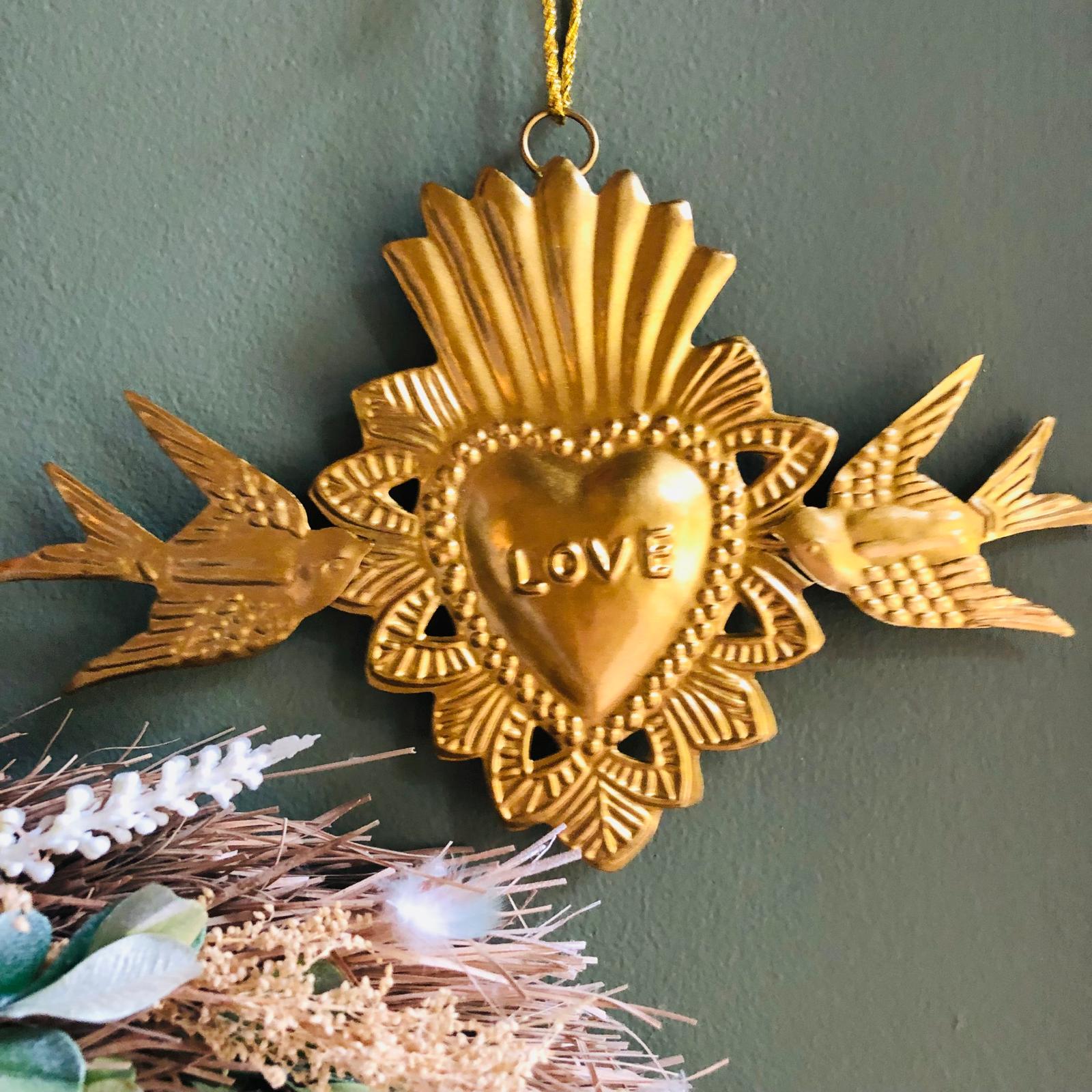 Gold Love Birds Milagro Decoration - ad&i