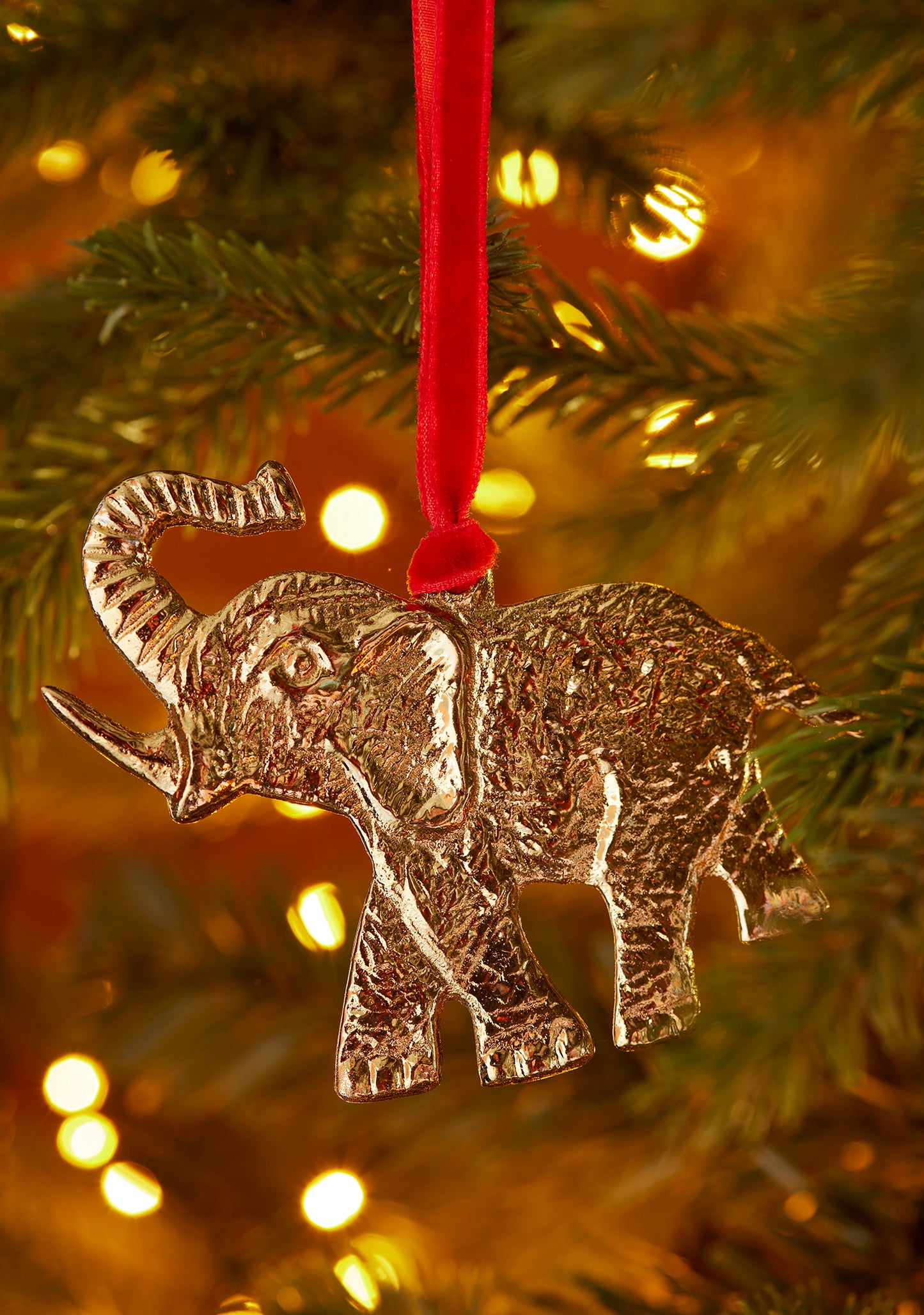 Gold Metal Elephant Decoration