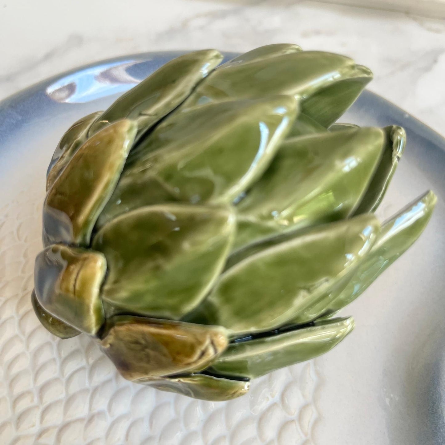 Green Ceramic Artichoke Ornament