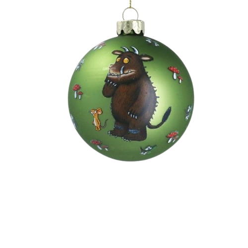 Gruffalo and Mouse Matt Apple Glass Bauble