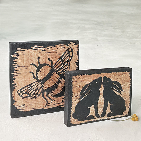 Wood Block Hares - ad&i