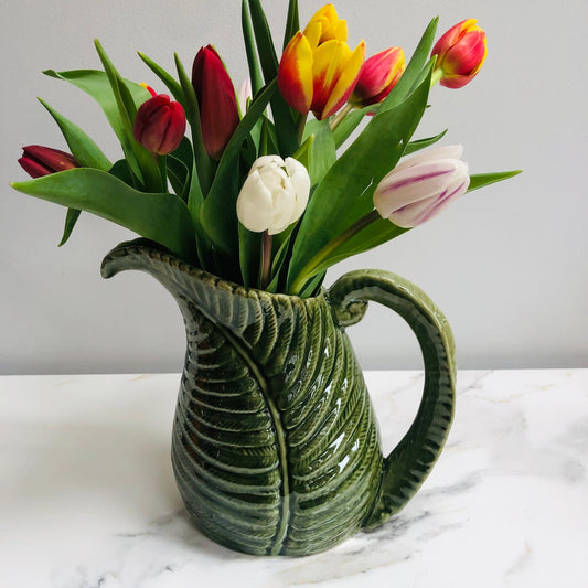 Leaf Shaped Ceramic Jug - ad&i