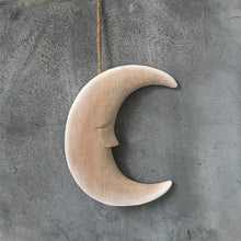 Load image into Gallery viewer, Wooden Decorative Hanging Crescent Moon - ad&amp;i