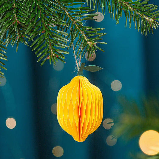 Lemon Honeycomb Paper Hanging Decoration - ad&i